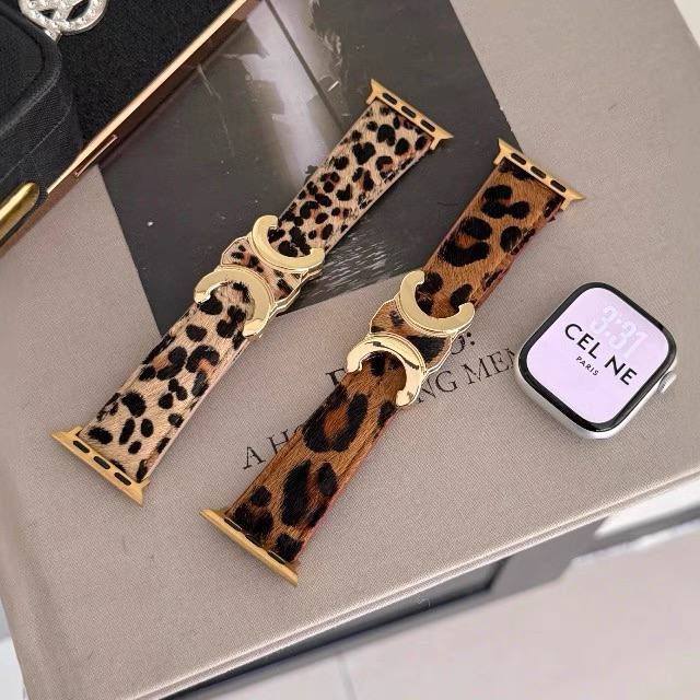 بند پلنگی لوکس اپل واچ مدل CELINE ELITE
