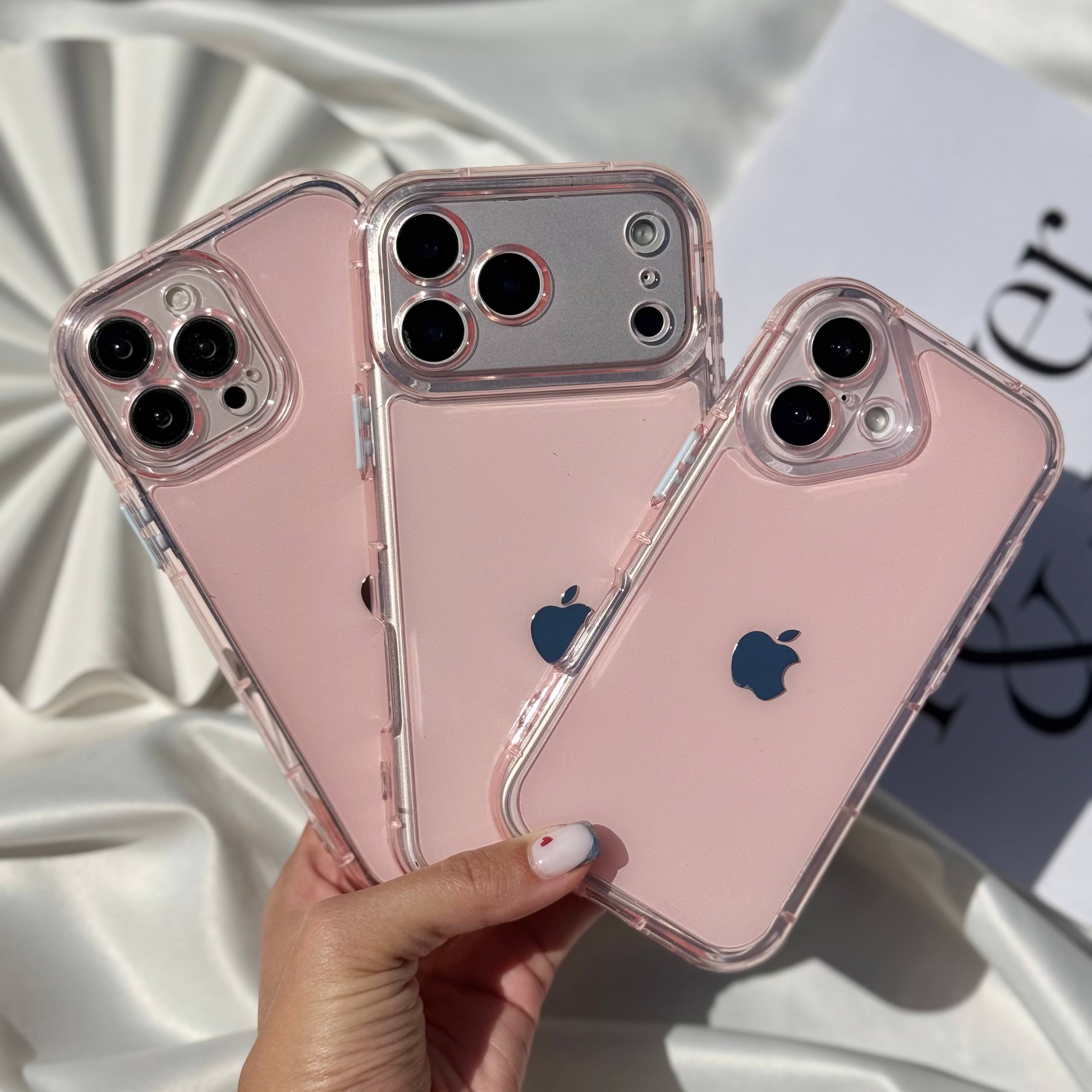 قاب شفاف ژله ای با لوگو اپل مدل Jelly Cushion Case مناسب آیفون / iPhone