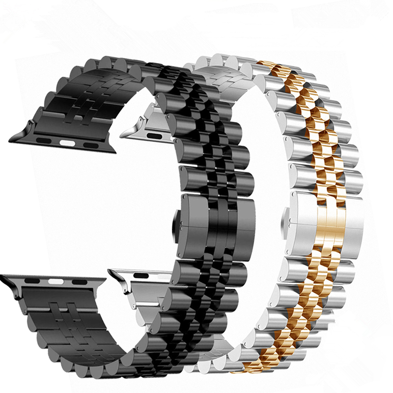 بند 5 مهره فلزی مدل Texere 5B مناسب برای اپل واچ های سری Apple Watch 1 / 2 / 3 / 4 / 5 / 6 / 7 / 8 / 9 / 10 / 11 / SE / Ultra