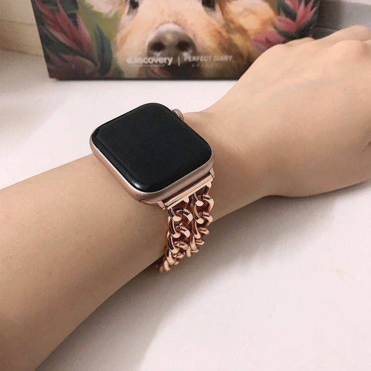 بند کارتیر زنجیری مدل Cartier 2R مناسب برای اپل واچ های سری Apple Watch 1 / 2 / 3 / 4 / 5 / 6 / 7 / 8 / 9 / 10 / 11 / SE / Ultra