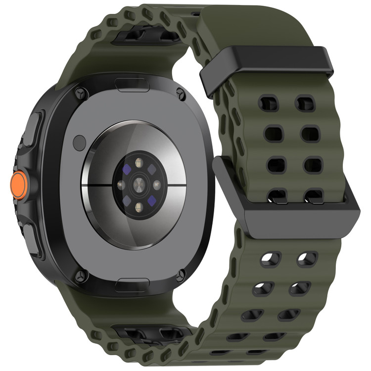 بند سیلیکونی مدل Marine مناسب برای ساعت های هوشمند سامسونگ Galaxy Watch 8 Ultra / Galaxy Watch 7 Ultra