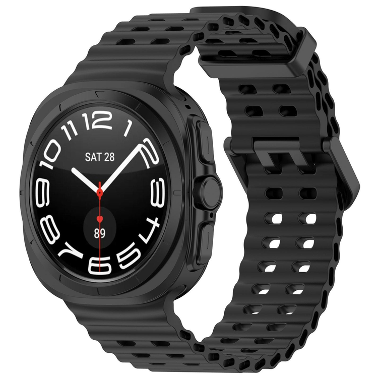 بند سیلیکونی مدل Marine Band مناسب برای ساعت های هوشمند سامسونگ Galaxy Watch 8 Ultra / Galaxy Watch 7 Ultra