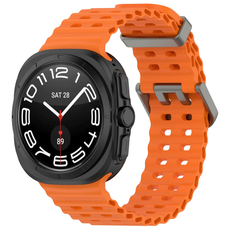بند سیلیکونی مدل Marine Band مناسب برای ساعت های هوشمند سامسونگ Galaxy Watch 8 Ultra / Galaxy Watch 7 Ultra