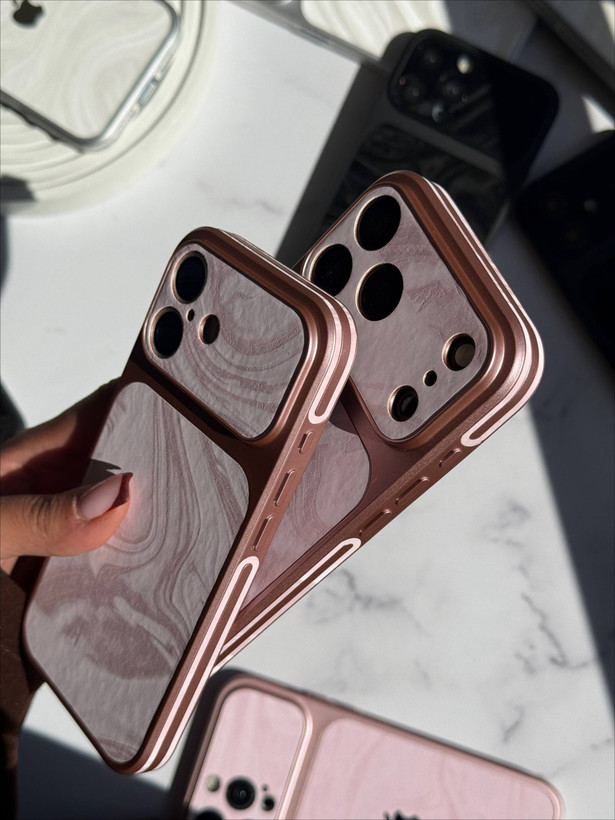 قاب آیفون ماربل لنز مخملی Marble Lens Velvet Case
