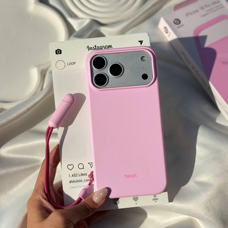 قاب محافظ آویز دار آیفون مدل Beats Kickstand Case + Lanyard