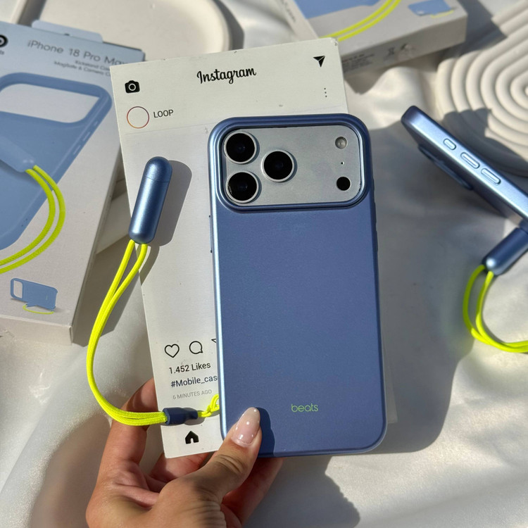 قاب محافظ آویز دار آیفون مدل Beats Kickstand Case + Lanyard